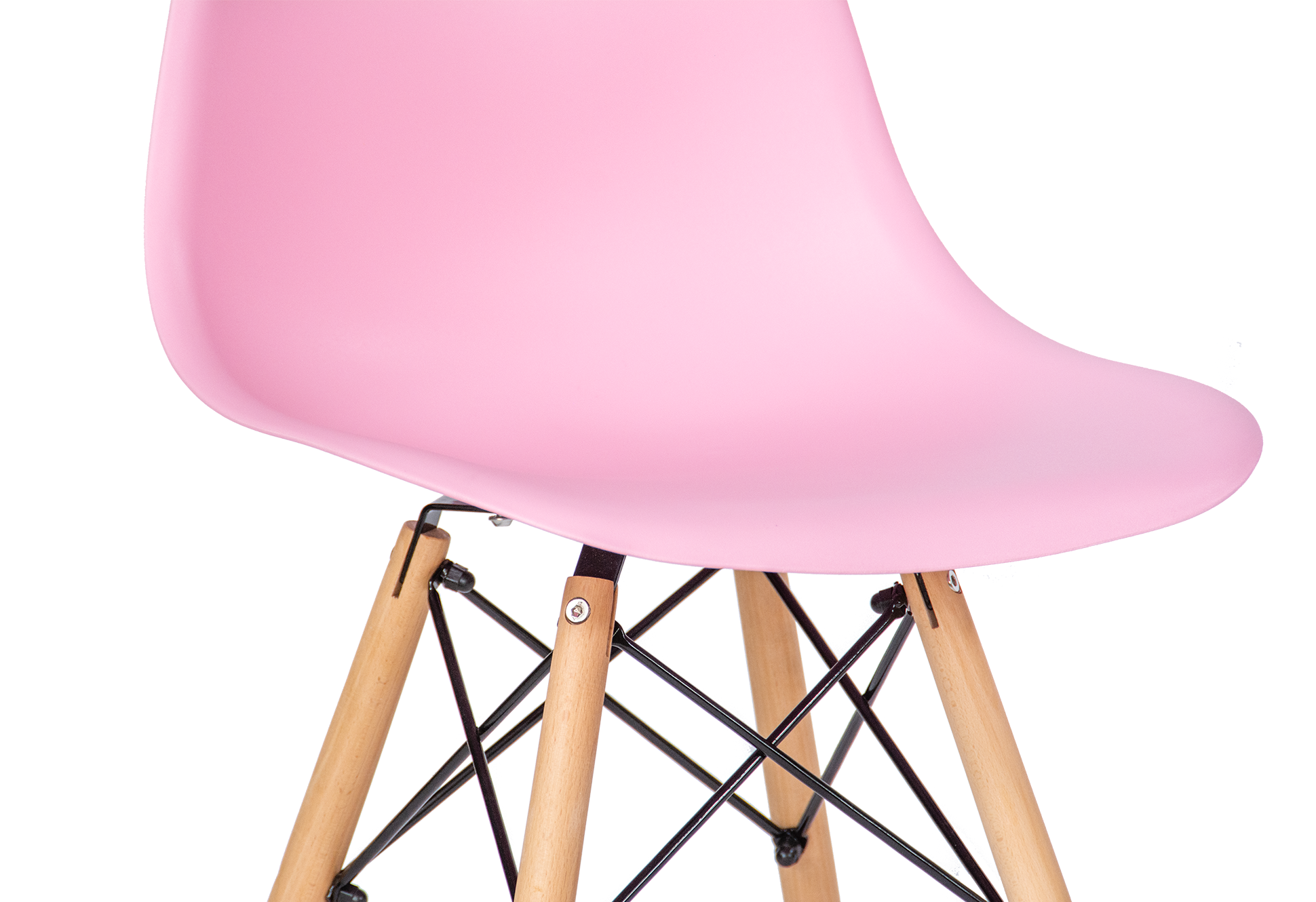 Стул glossy в стиле eames прозрачный